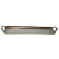 thumbnail image 1 of homeroots kitchen & dining 397860 Jumbo Silver Narrow Rectangular Tray, 1 of 1