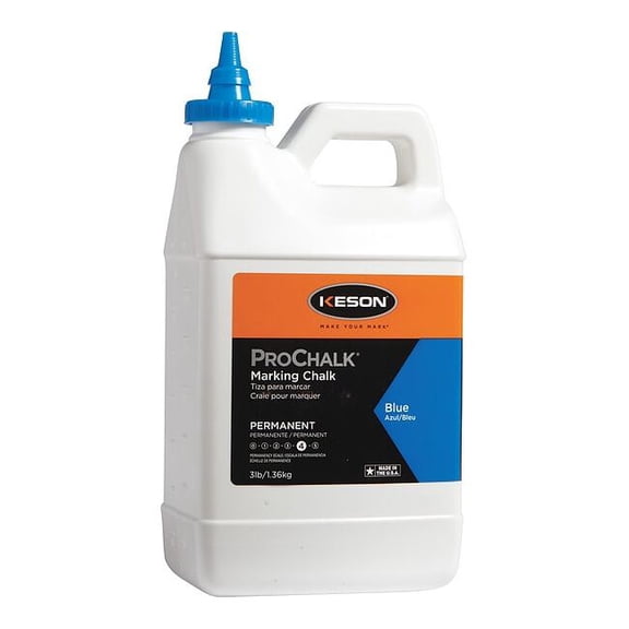 Keson Marking Chalk, Blue, Permanent, 3 lb PM103BLUE
