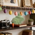 thumbnail image 6 of Easter Flocked Bunny Indoor Outdoor Decorations Centerpiece Decorative Ornaments Easter Party Decorations Wreaths Floral Branches Table Decorations DIY Accessories., 6 of 6