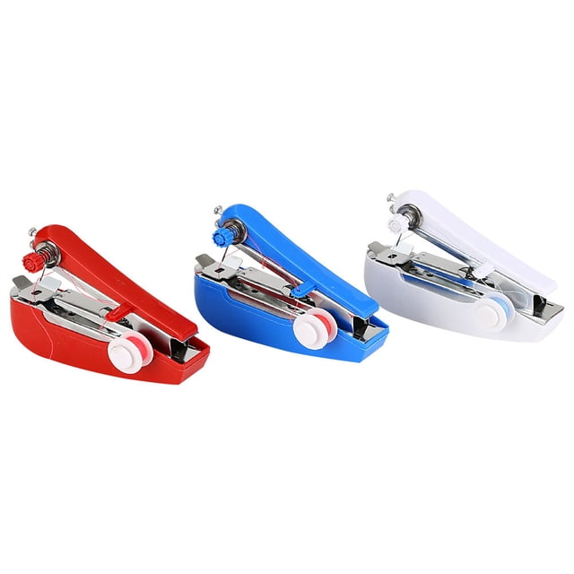 HINTRMENT 3Pcs Small Portable Sewing Machine Compact Metal Plastic General Users