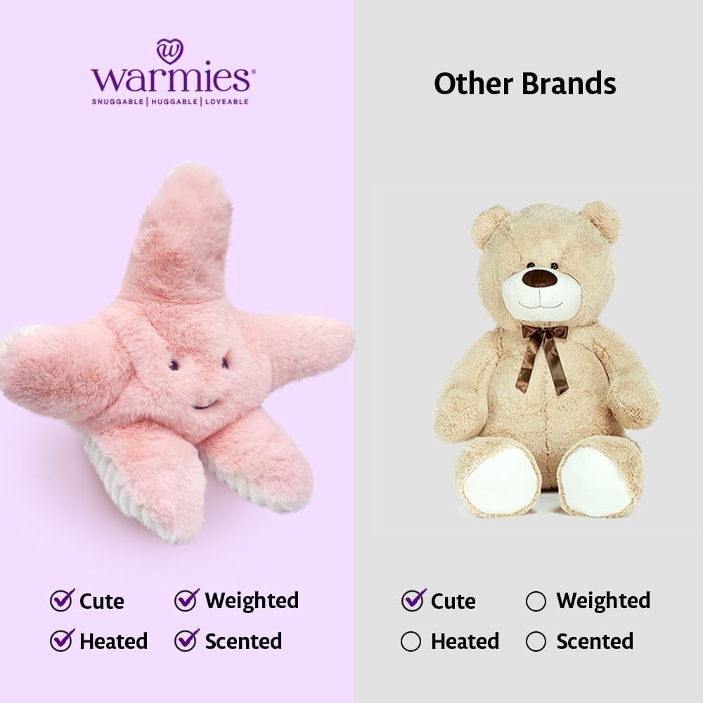 Starfish Warmies Cozy Plush Heatable Lavender Scented Stuffed Animal