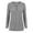 Gray, variant on Women's Henley V Neck Tunic Top with Pockets, Long Sleeve Blouse For Women with Button Detail, Fall Casual Shirt for Daily Shopping and Family Time, Sizes S-2XL