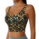 thumbnail image 2 of Balery Teal Leopard Sujetadores deportivos con espalda cruzada para mujer, acolchados, sin costuras, de alto impacto, ideales para yoga, gimnasio, entrenamiento y fitness.-Medium, 2 of 8