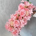 thumbnail image 3 of YOHAVEN Wedding Silk Flower Arrangement, 20" Artificial Rose Bouquet T-Table Arch Road Guide Floral Decoration Silk Flowers for Romantic Wedding Ceremony Venue Party Decor, 3 of 7