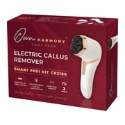 Own Harmony Electric Foot Callus Remover with Vacuum Absorption- Professional Pedicure Tools for Powerful Pedi Care - 3 Rollers Portable Electronic Feet File CR2100- Best for Hard, Dry, Cracked Heels