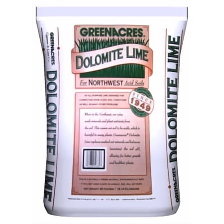 Greenmix Dolomite Lime Soil Fertilizer, 40 lb with Calcium and Magnesium Replenishment