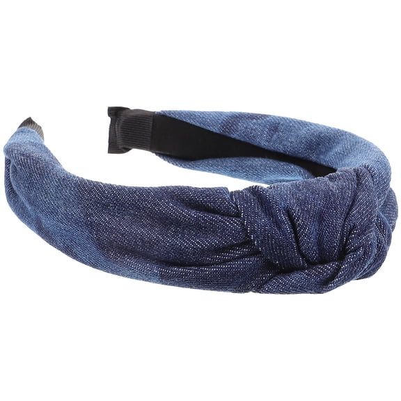 ELAYARD Headband Denim Dark Blue Denim 1 Set Knot Design