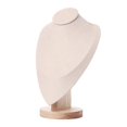 thumbnail image 2 of Counter Top Jewlery Display Stand Wooden Bust Pendants Holder Case, Easy, 2 of 8