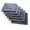 Black, variant on The Rag Company - Diamond Weave Glass and Window Detailing Towels - 280 GSM, 16 x 16 in, Blue, 6-Pack