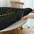 thumbnail image 4 of Round Fitted Tablecloth with Elastic Verse Scripture Quotes Round Outdoor Tablecloths Fitted Table Covers for Round Tables Waterproof Reusable Vinyl Table Cloth for Indoor and Outdoor 44"-48", 4 of 7