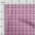thumbnail image 2 of oneOone Viscose Jersey Pink Fabric Asian Kilim Craft Projects Decor Fabric Printed By The Yard 60 Inch Wide, 2 of 5