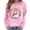 Pink, variant on Christmas Sweatshirts for Women Long Sleeve Graphic Dressy Womens Top Merry Christmas Snowman Print White Round Neck Top, XL