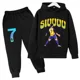 thumbnail image 3 of Conjunto de sudadera y pantalones deportivos para niños, conjunto de 2 piezas para niños y niñas, ropa para niños con estampado de avatar de Ronaldo, 3 of 5