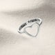 thumbnail image 3 of Anillos para mujer, regalos para mujer, moda para damas, letras, corazón, joyería de moda, anillo para damas, 3 of 5