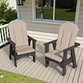 thumbnail image 7 of Pellebant High-Back Adirondack Chair Cushions, 50"x20"x2.5", Outdoor/Indoor Patio Cushions with Ties, Water-Resistant, Fade-Resistant, Comfortable Foam Padding (Beige), 7 of 7