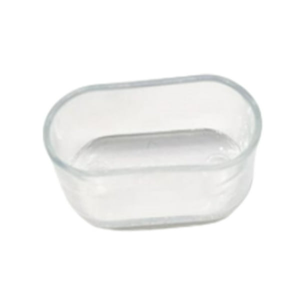 Billuyoard 16 Uds. Base de silla ovalada cubierta de goma de tendón de vaca protección de moda reducción de ruido transparente 16*34mm Type3 NO3