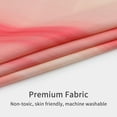 thumbnail image 4 of Extra Long Shower Curtain 72 x 84, Peach 84 inch Shower Curtain Set, Beach Ocean Shower Curtain for Bathroom Decor, Abstract Washable Fabric Shower Curtain, Pink Coral, Hot Pink, 4 of 6