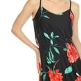 thumbnail image 4 of White Mark Women's Floral Sleeveless Side Slit Maxi Dress, 4 of 7