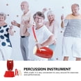 thumbnail image 2 of Waist Drum Red Traditional Chinese Simple Percussion Instrument 1 Set 10.6X4.7X4.7in, 2 of 8