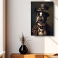 thumbnail image 4 of Boston Terrier Dog Canvas Painting Canvas Art Prints Bathroom Artwork for Wall Living Room Bedroom Bathroom Wall Art Framed Art Wall Decor Wood Wall Hanging Art, 4 of 6