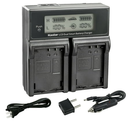 Kastar AC LCD Dual Fast Battery Charger Compatible with Nikon Z30 Creator Ready Z Series Camera Z 30 Mirrorless Camera