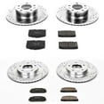thumbnail image 3 of PowerStop Front and Rear Z23 Evolution Sport Carbon-Fiber Ceramic Brake Pad and Drilled & Slotted Rotor Kit Fits: MAZDA Select Models K4186, 3 of 10
