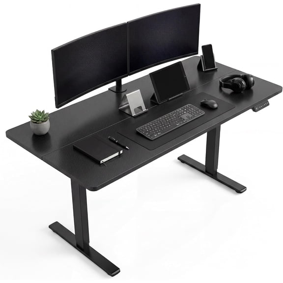 Standing Desk – Electric Height Adjustable Computer Desk with Memory Presets, Ergonomic Home Office Workstation