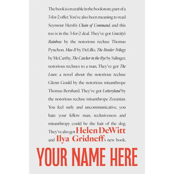 Your Name Here, (Paperback)