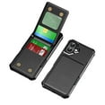 thumbnail image 2 of for iPhone 16 Plus Wallet Case, Built-in 4 Card Holders Kickstand Purse Cover, Military Grade Enhanced Corners Drop Protection, Rugged Protective Phone Case for iPhone 16 Plus, Black, 2 of 9