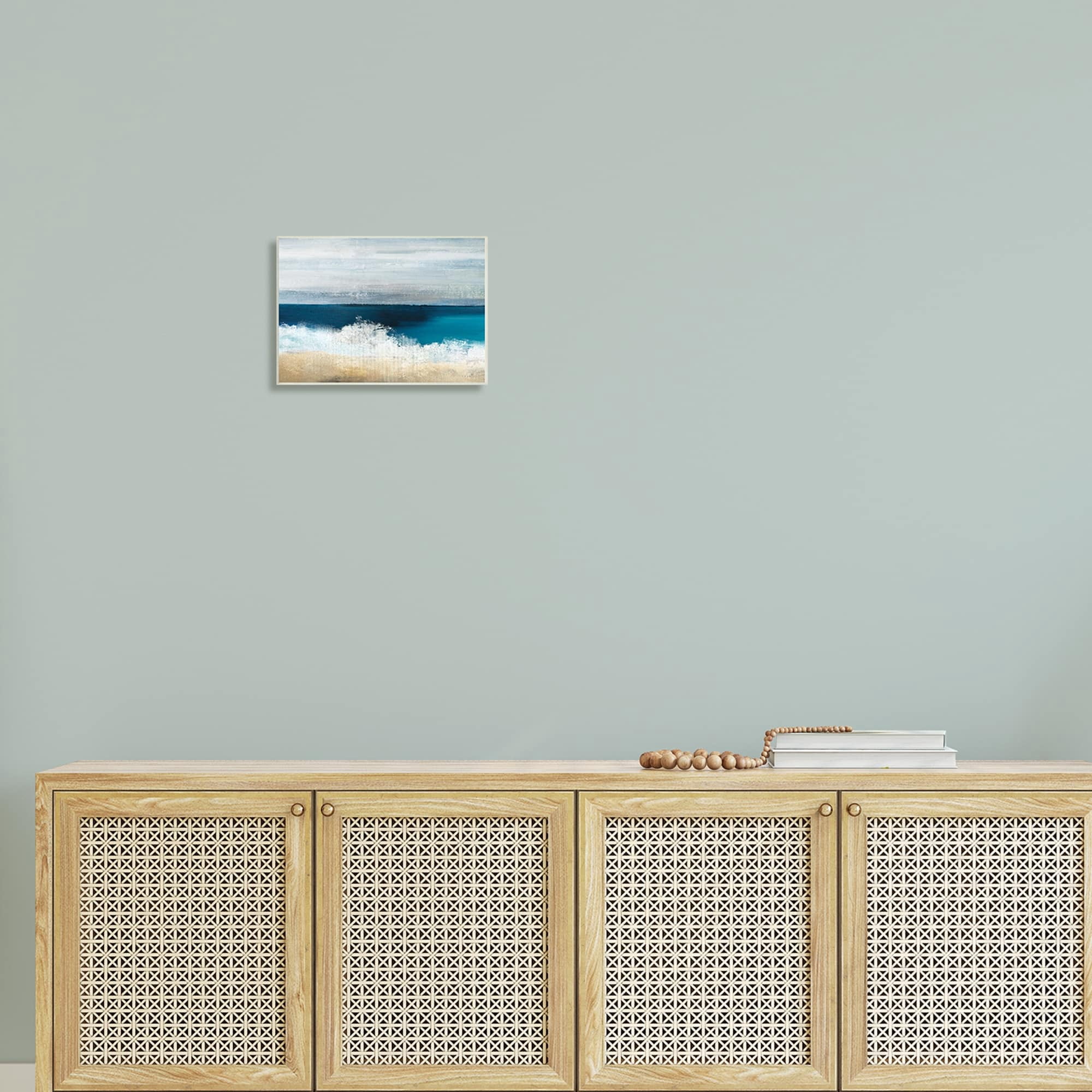 Stupell Industries Beach Waves Crashing Foam Panoramic Ocean View Painting Unframed Art Print Wall Art, Design by Sophie 6