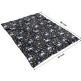thumbnail image 4 of Black Cartoon Unicorn Flower Pattern Blanket,Comfortable Soft Flannel Throw Blanket,All Season,Warm Lightweight Blankets for Sofa Bed Couch Living Room Chair,60"x80", 4 of 4