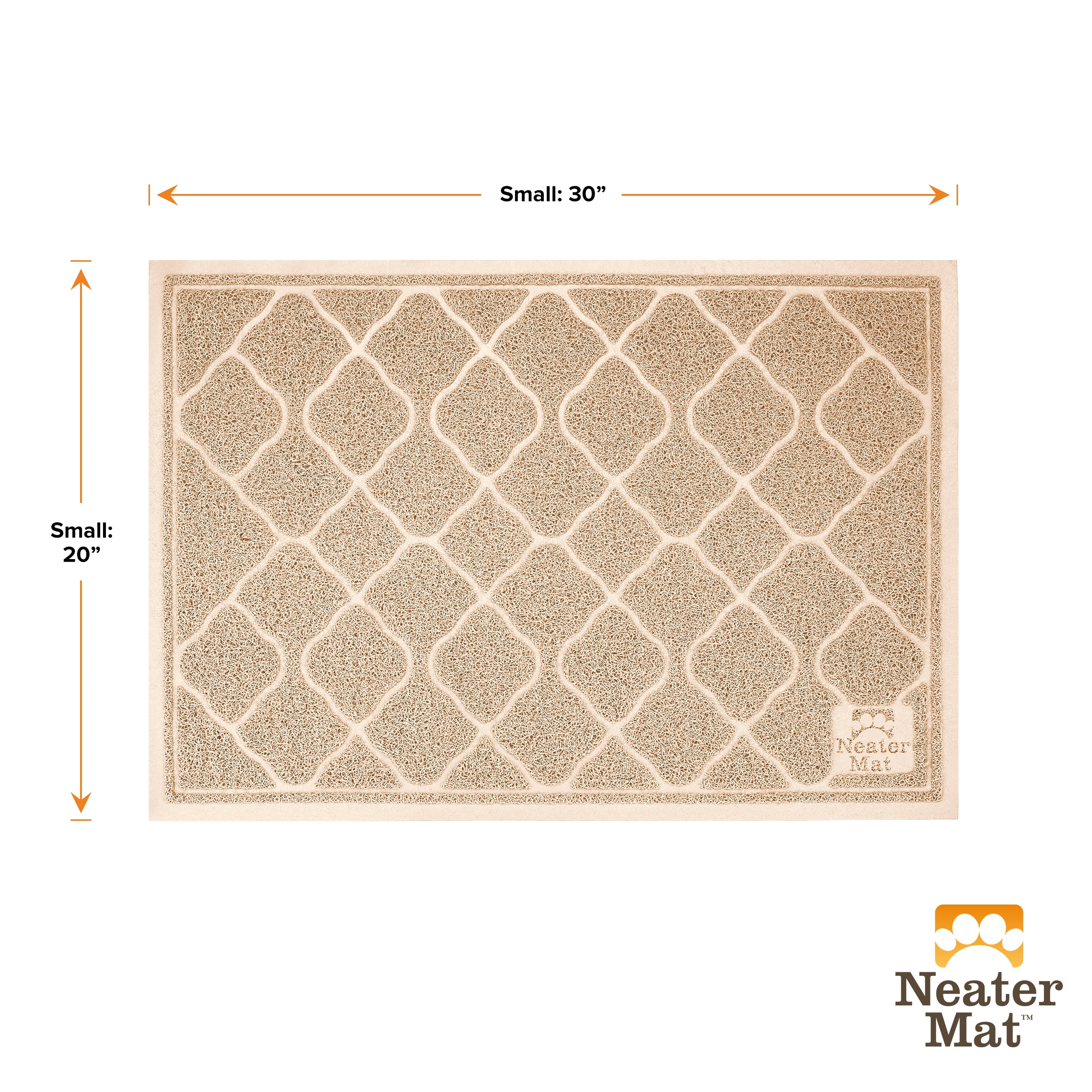 Neater Pets Neater Mat Litter Trapping Mat, Beige, 20" x 30"