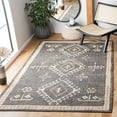 thumbnail image 2 of SAFAVIEH Kilim Lisette Tribal Area Rug, Black/Ivory, 3' x 3' Square, 2 of 8