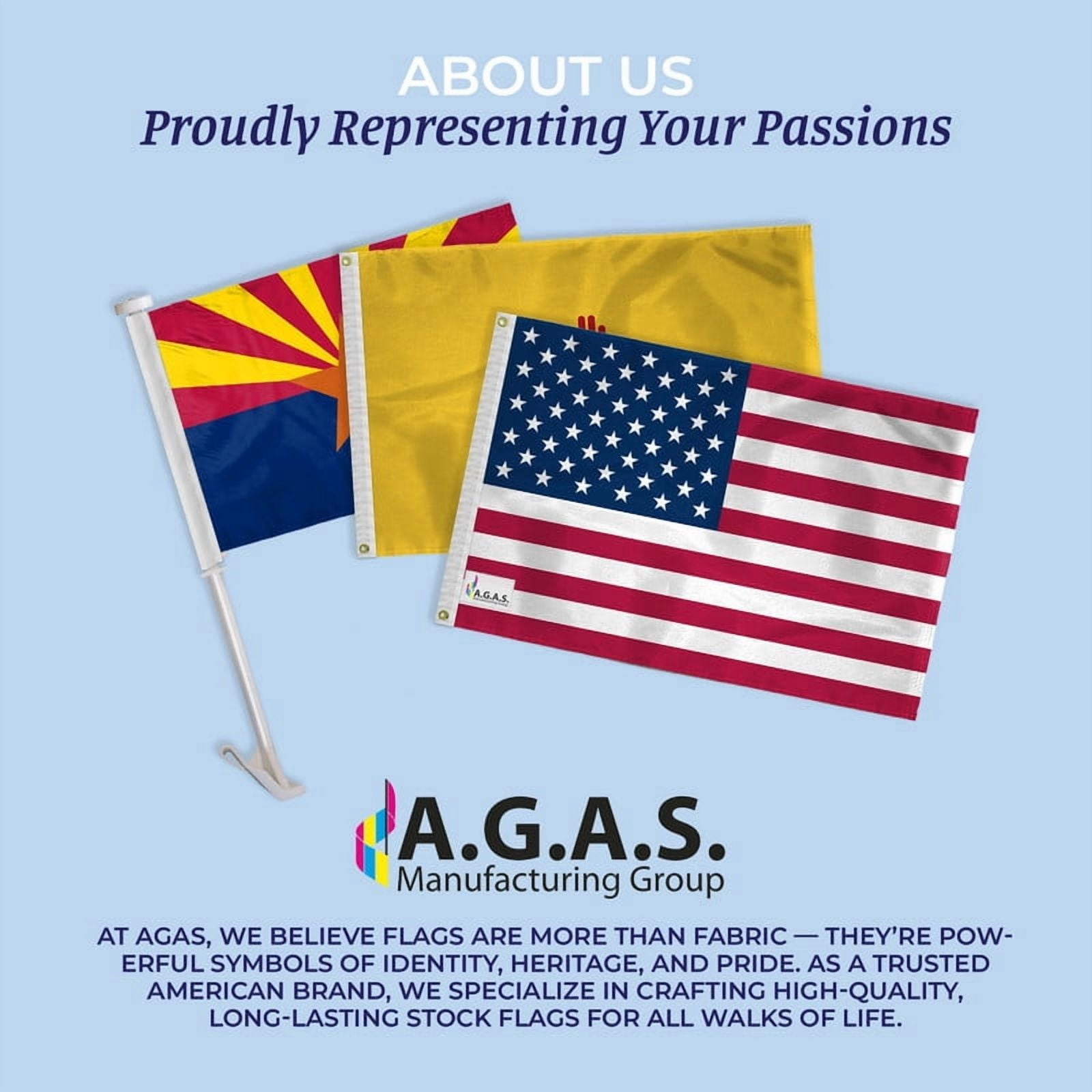 AGAS America’s Navy 250 Garden Flag 12 x 18 inch Double Sided 200D Nylon (No Pole)