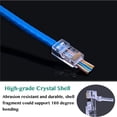 thumbnail image 4 of 100 Pcs Connecteurs RJ45, Connecteur Cat6 Connecteurs Cat5e Connecteurs Cat5 Extrémités RJ45 Connecteurs à Sertir pour Câble Ethernet, Terminaison Facile et Rapide, 4 of 7
