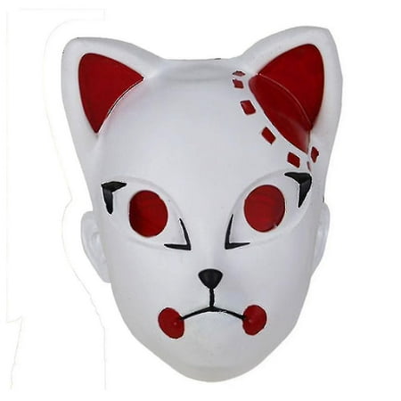 Yy Demon Slayer Scar Latex Half Face Mask Halloween Ball Cosplay Props ...