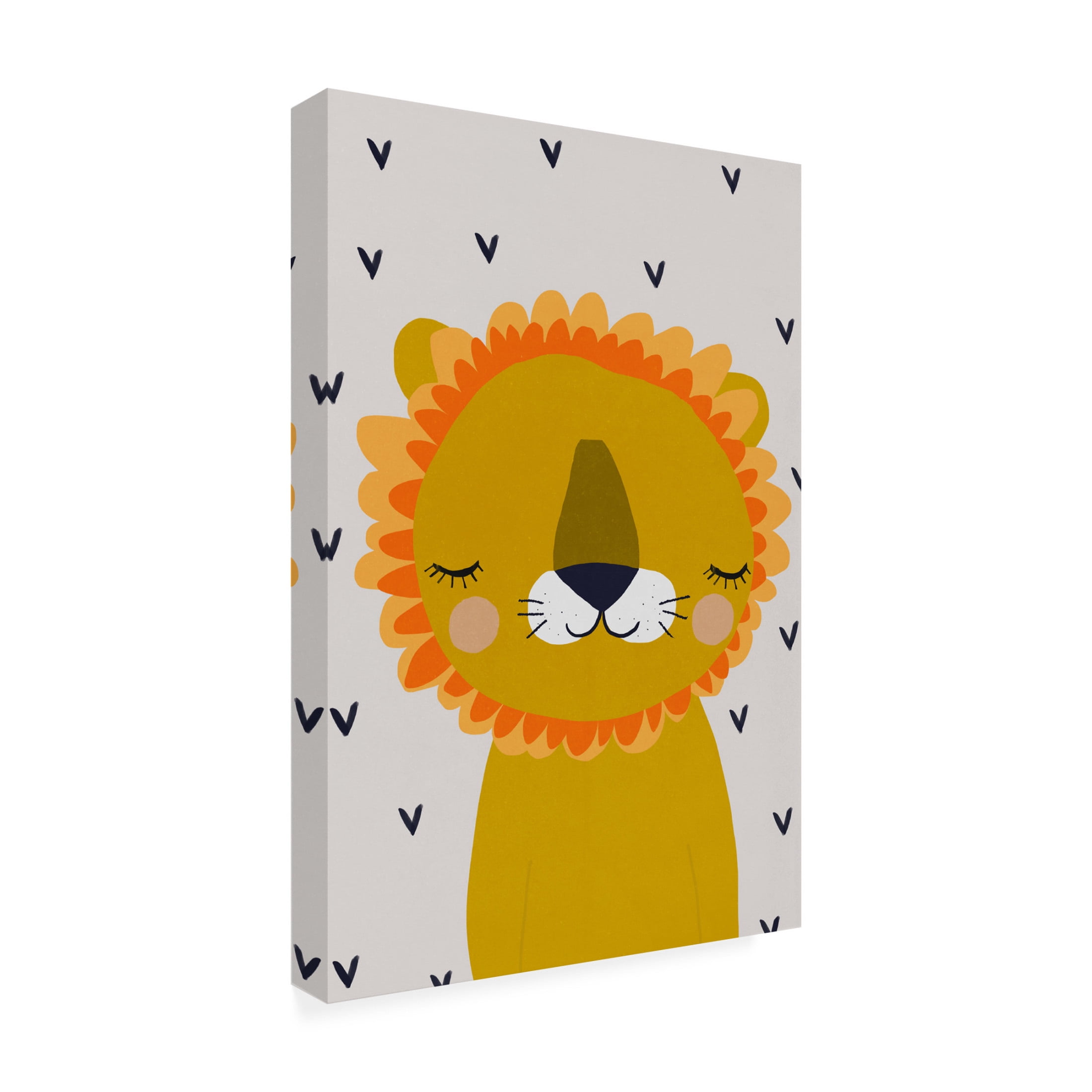 Canvas Wall Art - Treechild 'Little Lion' Wall Art for Living Room, Bedroom, or Office D?cor by Trademark Fine Art - 12 x 19 Inches