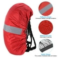 thumbnail image 3 of Unique Bargains 55-65L Imperméable Sac à Dos Housse de Pluie avec Sangle Réfléchissante L Rouge, 3 of 6