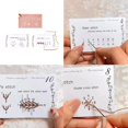 thumbnail image 4 of 1×Mini Sewing Book Creative Mini Sewing Book Your Sewing Skills Diy Creative Mini Sewing Card Set Learn A Variety of Sewing Techniques for Embroidery and Sewing Enthusiasts, 4 of 9