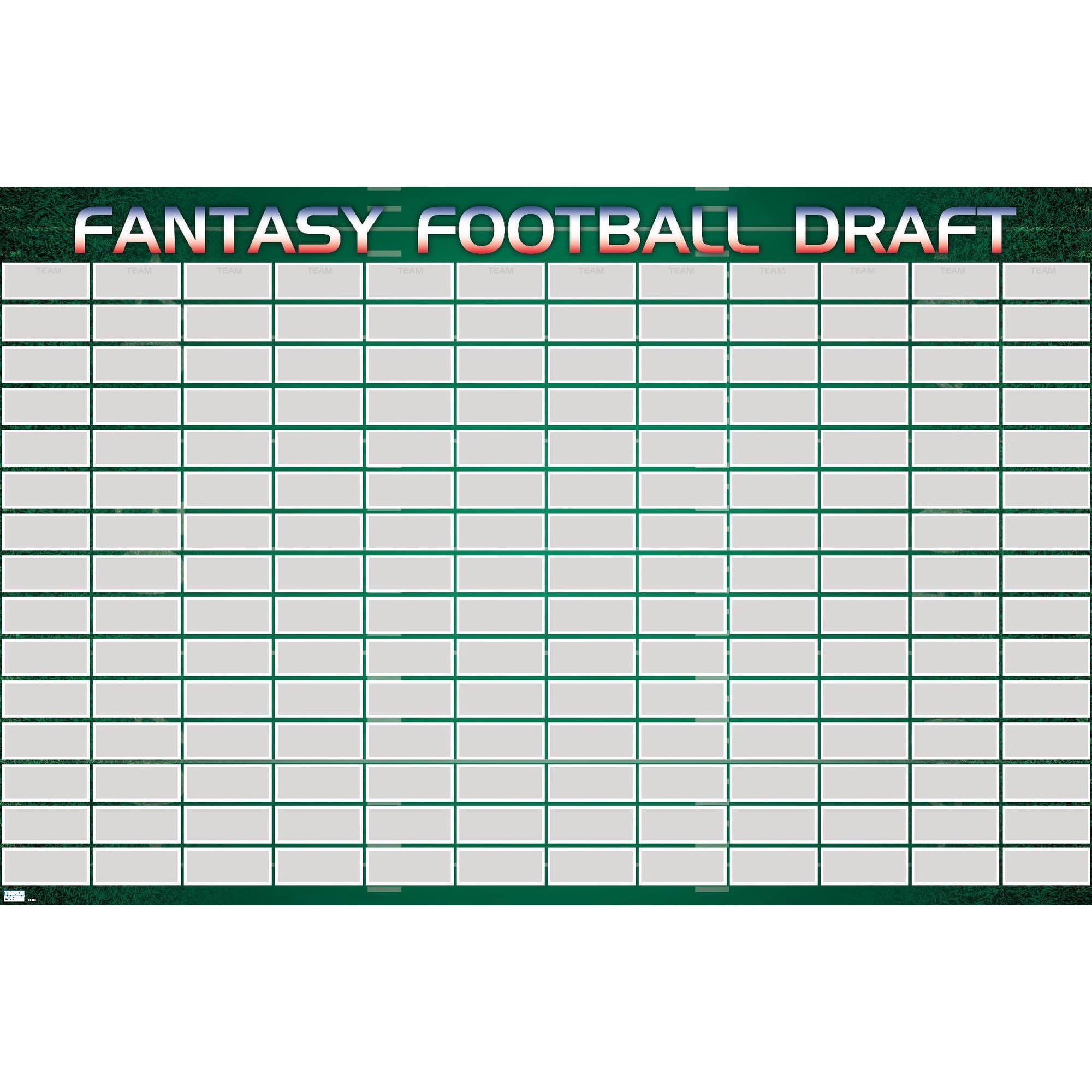 Fantasy Football Draft Wall Poster, 22.375" x 34"