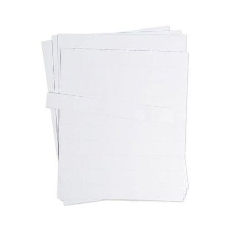 2PK U Brands Data Card Replacement Sheet, 8.5 x 11 Sheets, Perforated at 1", White, 10/Pack (FM1615)