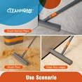 thumbnail image 6 of CLEANHOME Sponge Mop and Bucket Set with Wringer and 2 Sponge Heads for Floor Cleaning Orange Grey, 6 of 8