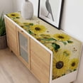 thumbnail image 4 of Sunflowers Table Runner - 90 Inch Long, Kitchen Dining Table Runner Dresser Scarves, Retro Spring Botanical Blossom Flowers Bees Farmhouse Decor for Coffee Tables Wedding Party Banquet, 4 of 8