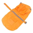 thumbnail image 2 of Large Dog Raincoat Adjustable Pet Water Proof Clothes Lightweight Rain Jacket Poncho Hoodies with Strip Reflective(S,Orange), 2 of 9