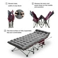 thumbnail image 3 of NAIZEA Folding Camping Cots for Adults, Folding Cot Bed Camping Bed Camp Cot Portable Military Cot, Heavy Duty Wide Sleeping Cots with Carry Bag, 3 of 8