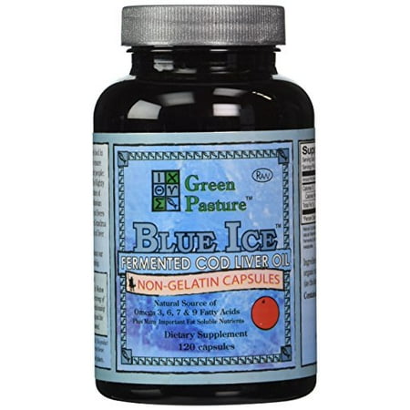 - Blue Ice Fermented Cod Liver Oil Orange Flavor - 120 Caps