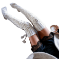 thumbnail image 1 of Women‘s Girls Cable Knit Long Boot Socks, 1 of 1