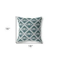 thumbnail image 5 of HomeRoots 417431 5 x 16 x 16 in. Dark Blue & Gray Zippered Geometric Indoor & Outdoor Throw Pillow, 5 of 5