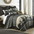 thumbnail image 2 of Donna Sharp Twin Quilt - Bear Walk Plaid Lodge Quilt with Bear Pattern - Machine Washable, 2 of 4