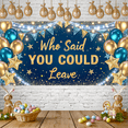 thumbnail image 6 of Decorative Design Farewell Banner Colorful Theme Retirement Party Banner Sparkling Gold Blue Balloons for Farewell Party Goodbye Celebration Retirement, 6 of 8